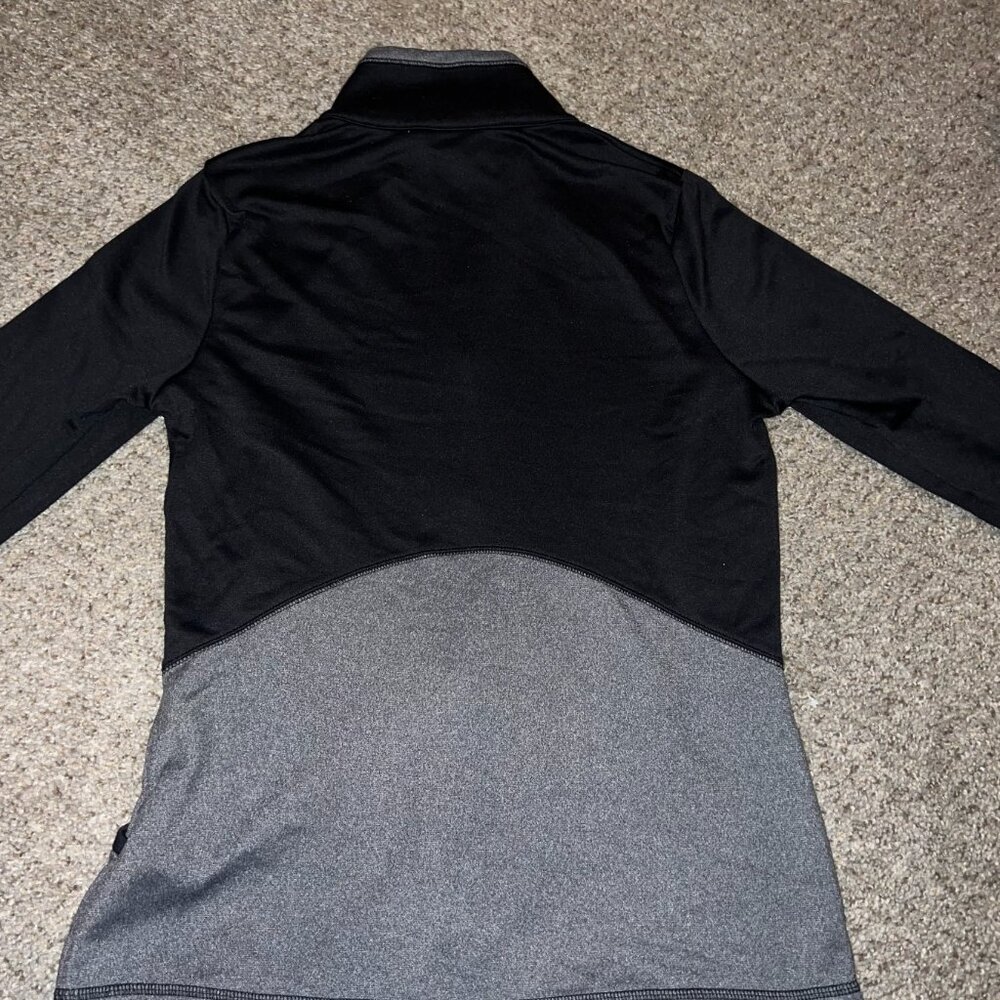 North Face Women's Cinder 100 Full Zip Black & Grey Jacket w/ Pink Logo - Small - Picture 3 of 5